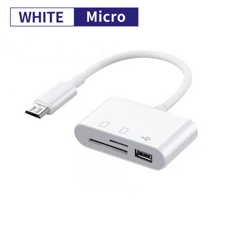 1/2 sztuki 3 w 1 typ C Adapter TF czytnik kart pamięci OTG Adpter dla IPad dla Macbook USB typu C czytnik kart: orange