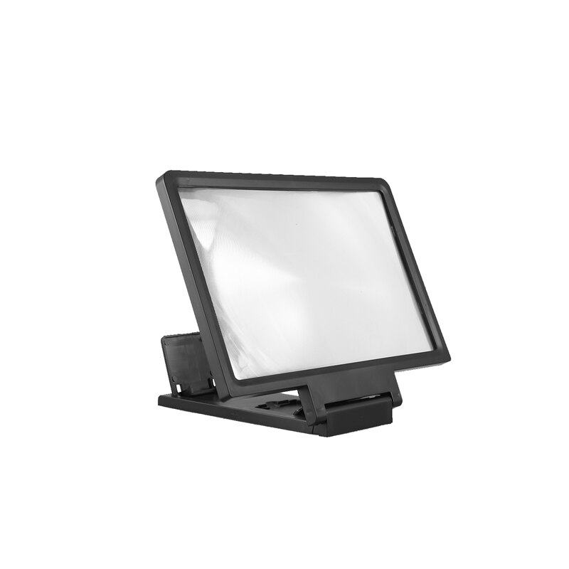 New 2x- 3d phone screen amplifier magnifying glass amplification for all phones, 8- inch flip expander stand