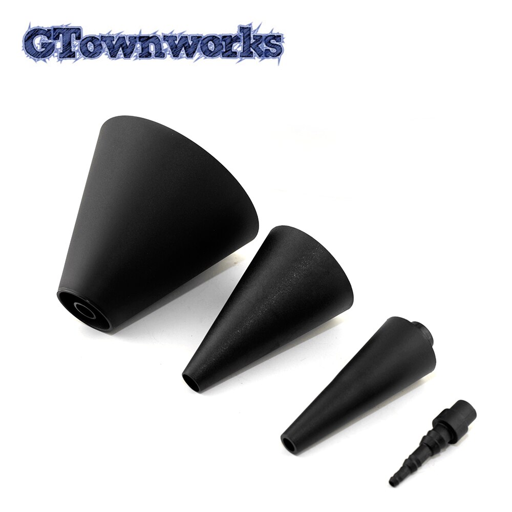 4pcs Smoke Machine Interface Converter Adapter Cone Set Exhaust Air Inlet Gas Leakage Locator