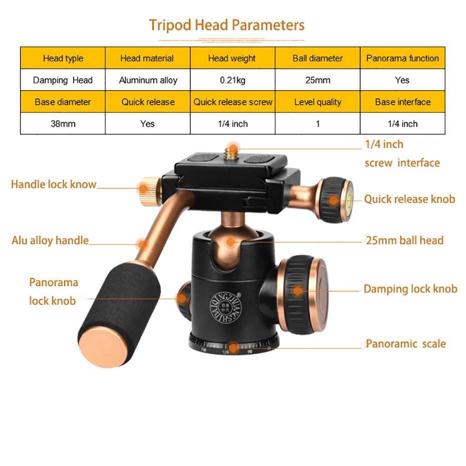 QZSD Q160S Professionelle Aluminium Kamera Stativ Video Leichte Reise Stativ mit Kugelkopf &Ampere; schnell Freisetzung Platte für DSLR