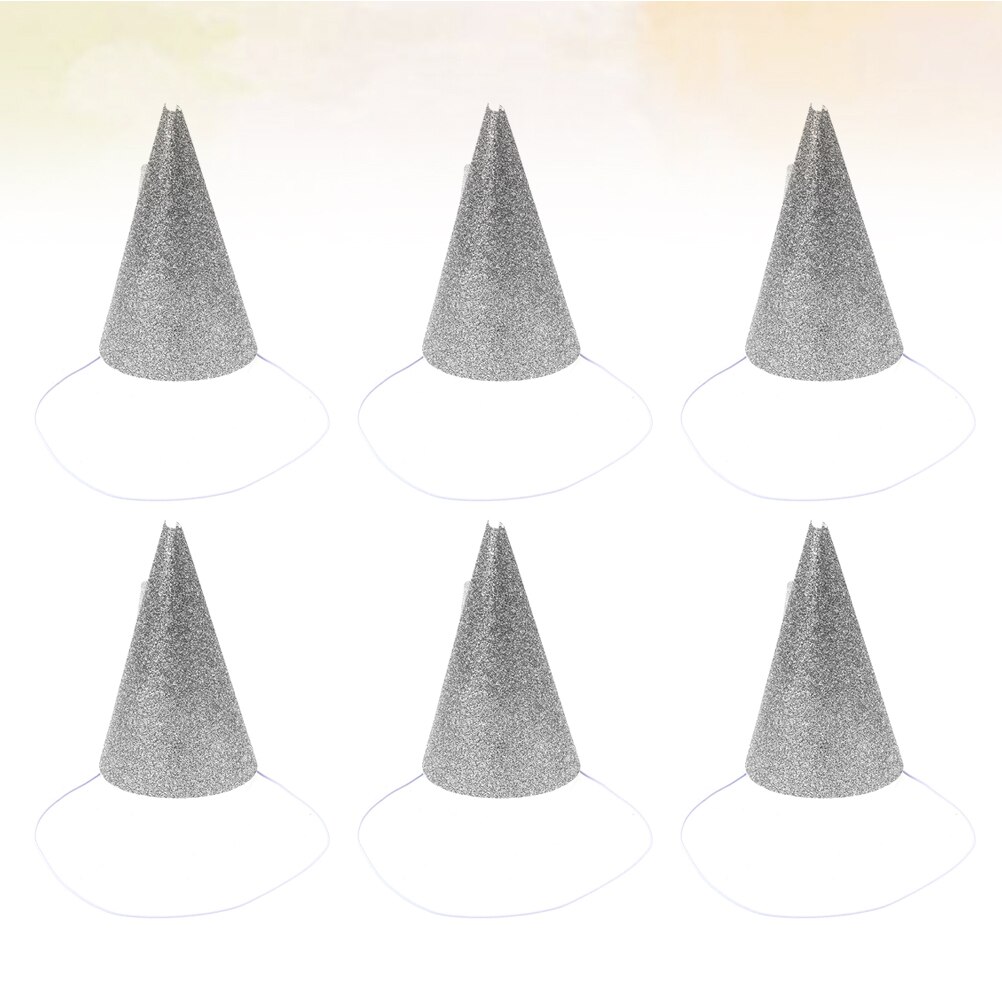 12pcs Glittering Birthday Hats Party Crown Hats Prince and Party Decoration with Strap (Golden)