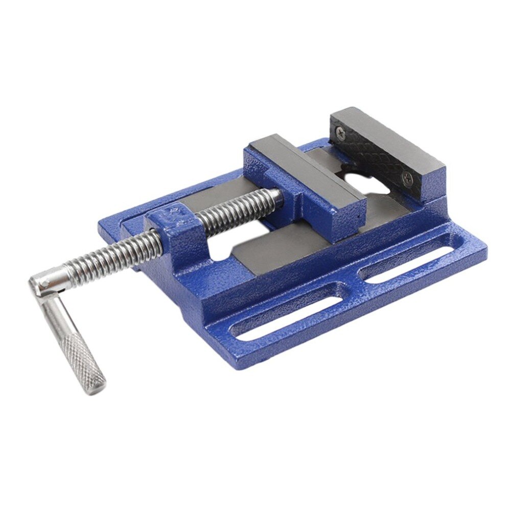 1pc 2.5inch Aluminum Bench Vise Table Flat High Precision Clamp-on Table Flat Bench Vise Milling Machine Bench Drill Vise
