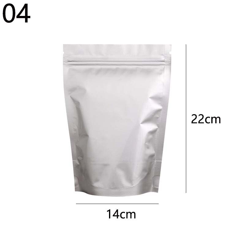 Aluminium Folie Zip-Lock Beutel Wiederverschließbaren Candy Beutel Verpackung Liefert Selbst-abdichtung Lebensmittel Lagerung Tasche Dicke: 14x22cm