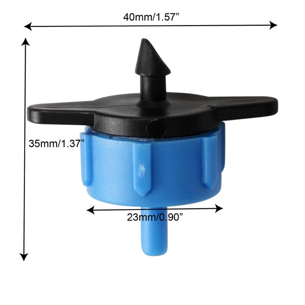 25/50/100 PCS 8L/H Pressure Compensating Drip Irrigation Emitter Turbo Style On Line Dripper Garden Watering