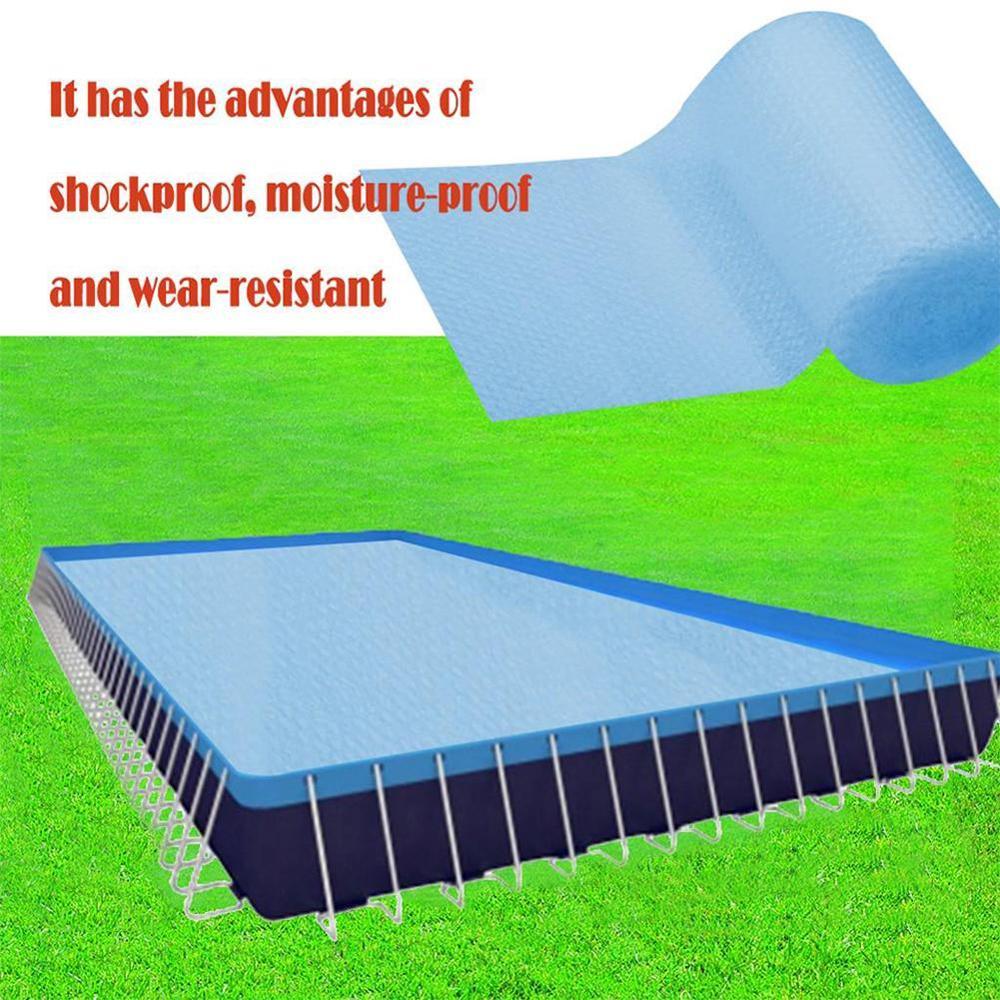 Solar zwembadafdekking zwembadafdekking zwembad boven blauw zwembad voetbescherming voor intex zwembadafdekking zwembad zwembodem  y8 uur 8