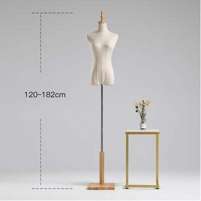 4style No Arm Color Full Head Mannequin Body Stand Female Wedding Dress Sewing Diy Model,Flexible Women,Adjustable Rack 1PC D394: 2