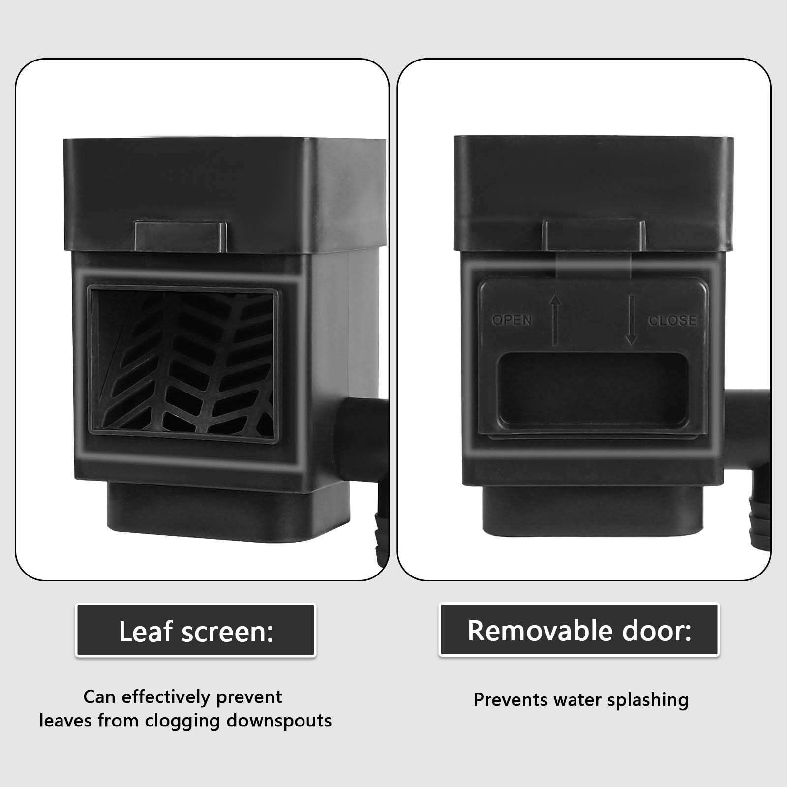 Rain Water Collection System High Performance Accessories Rainwater Collector for Downspouts Lawn Watering Backyard Gardening