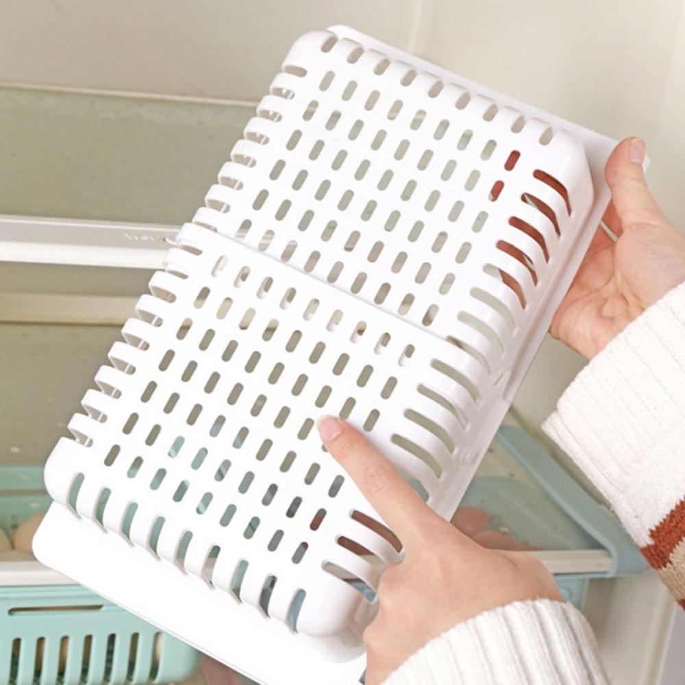 Fast Kitchen Storage Rack Organizer Kitchen Accessories Organizer Shelf Fridge Storage Shelf Box Drainable Storage Box