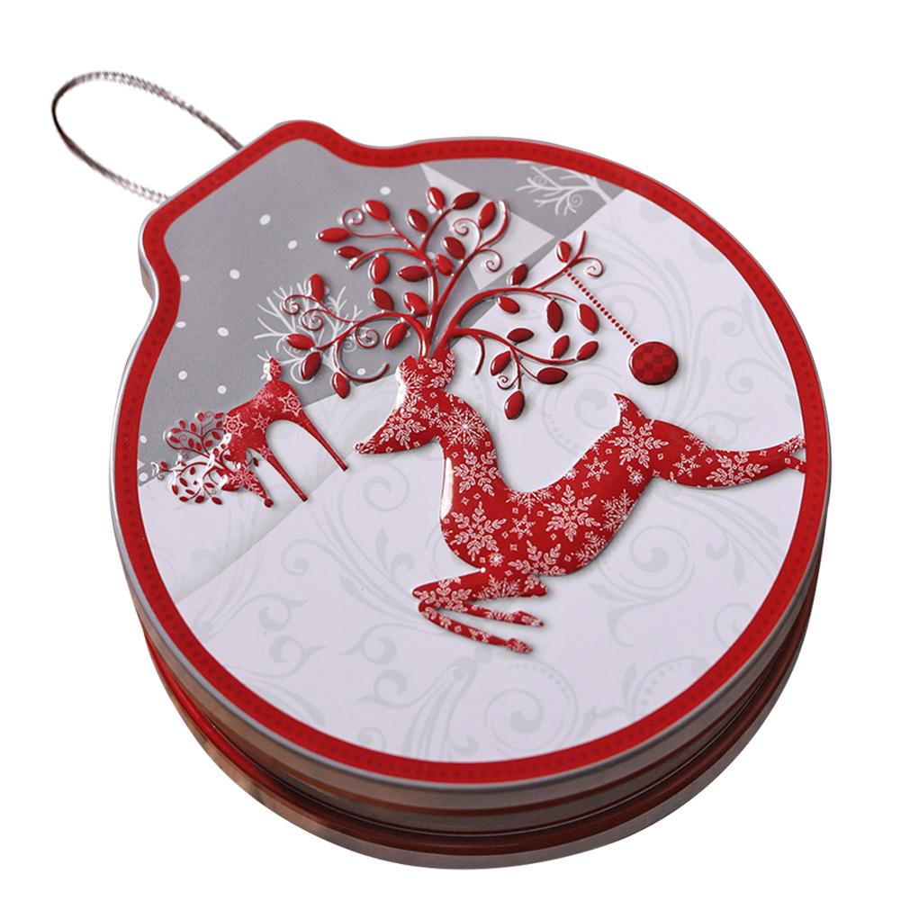 Christmas Candy Cans Tinplate Box Storage Box Biscuit Jar Iron Can Christmas Cookie Tins