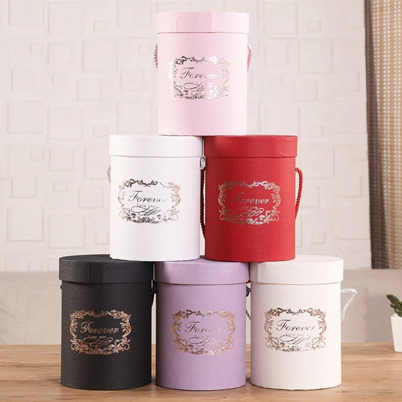 1Pcs Romantic Round Flower Box Small Flower Box Wi... – Grandado