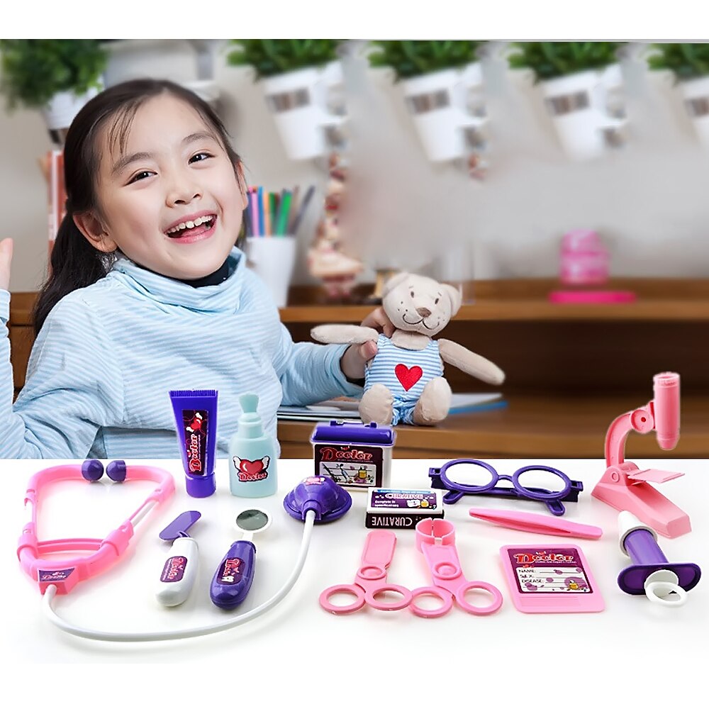 Children Pretend Play Doctor Toys Medicine Box Kit Toy For Kids