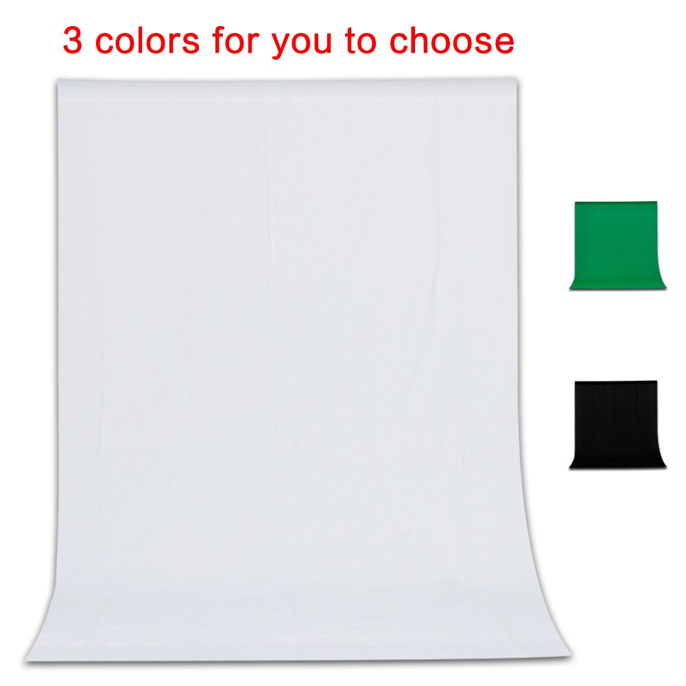 Background Backdrops Studio Photo Green White Black Solid Screen Chroma Key For Photography Shooting Background Cloth Projection: 160cmx300cm / white