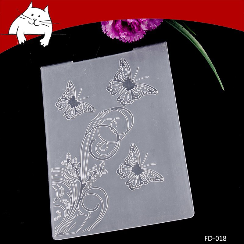 Dossier de gaufrage en plastique, pour la fabrication de cartes, papier de Scrapbooking, fournitures de décoration artisanale bricolage: FD-181