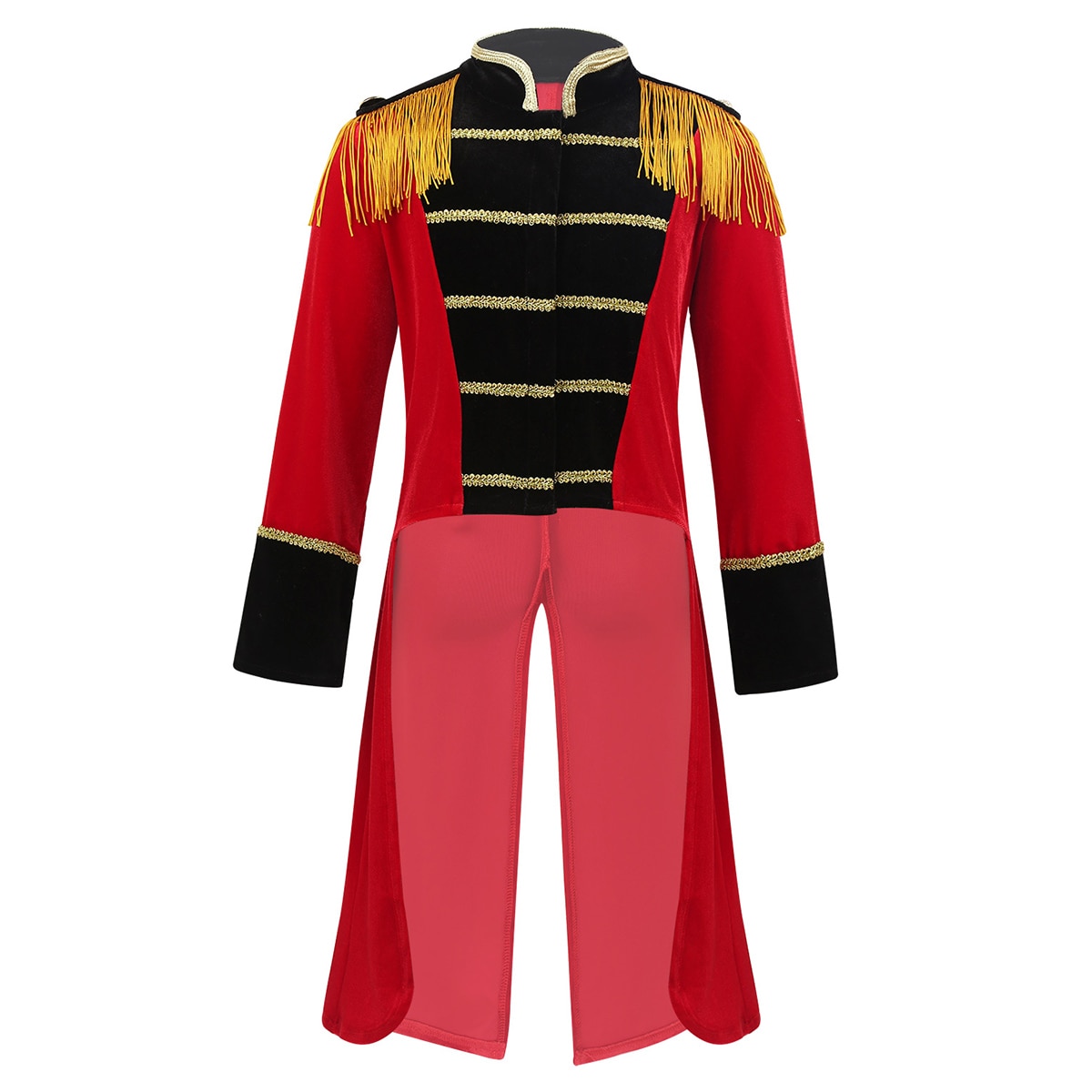 Costume da circo per bambini ragazzi giacca Ringmaster maniche lunghe colletto alla coreana giacca per bambini Halloween Cosplay Party Dress Up: 4