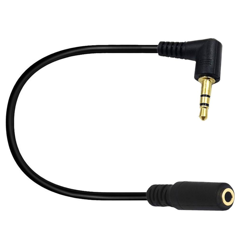Headphone Extension Cable 3.5mm Jack Male To Female 3.5mm Aux 90degree Cable Audio Stereo Extender Cord Earphone Speaker