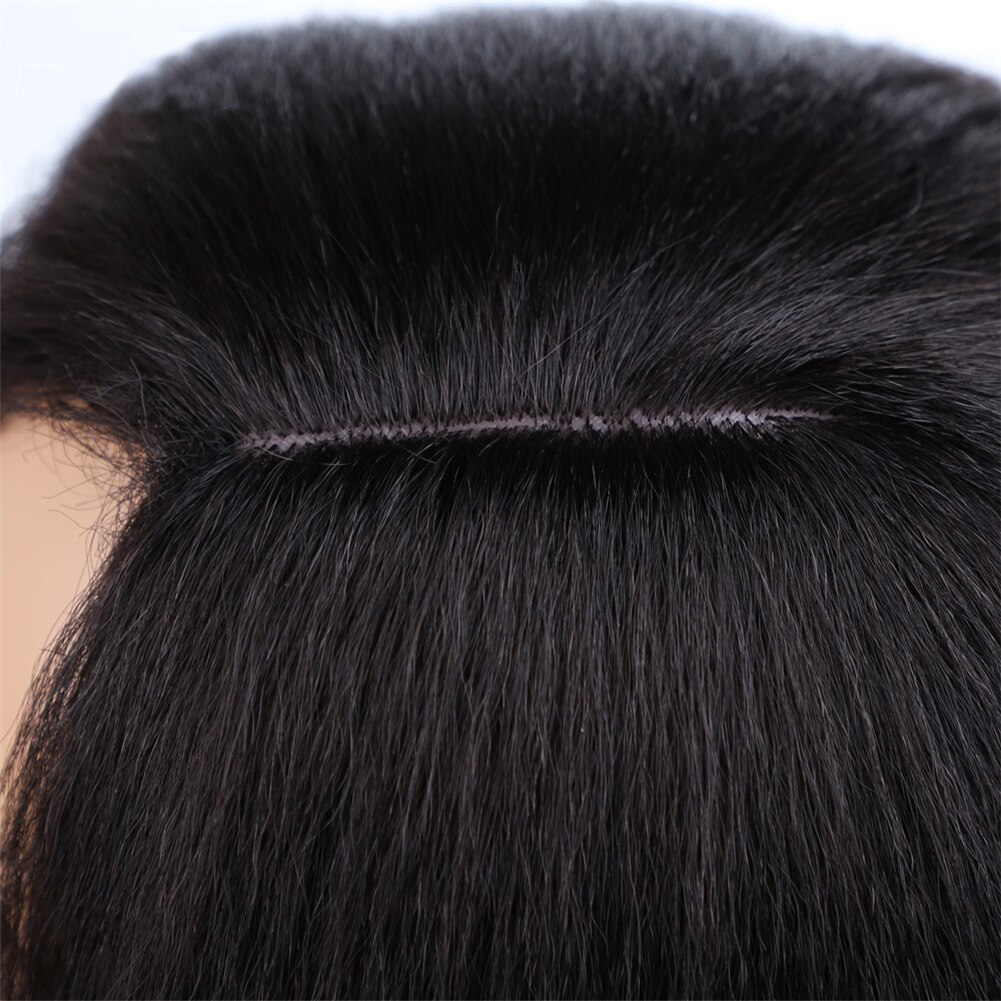 Afro Kinky Straight Bob Wigs Synthetic High Temperature Fiber Hair Yaki Straight Curl Medium Length Wigs For Women 14Inch