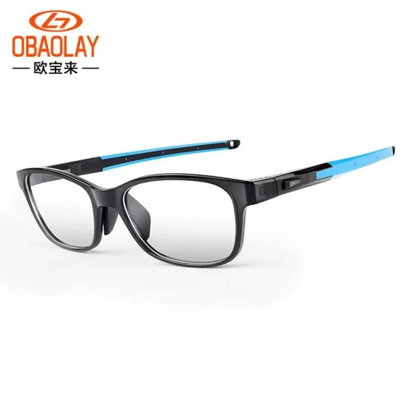 OBAOLAY-Sunglasses for Men, Sports Glasses, Basketball Mirror, Football Glasses, Can Be Equipped with Myopia, Cycling Glasses: Blue