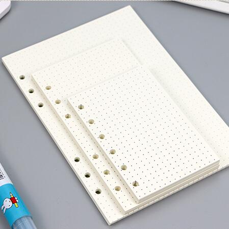A5 zíper fichário photocards transparente recolher livro diário caderno postais organizador mangas papelaria escolar: A5 Dot refill