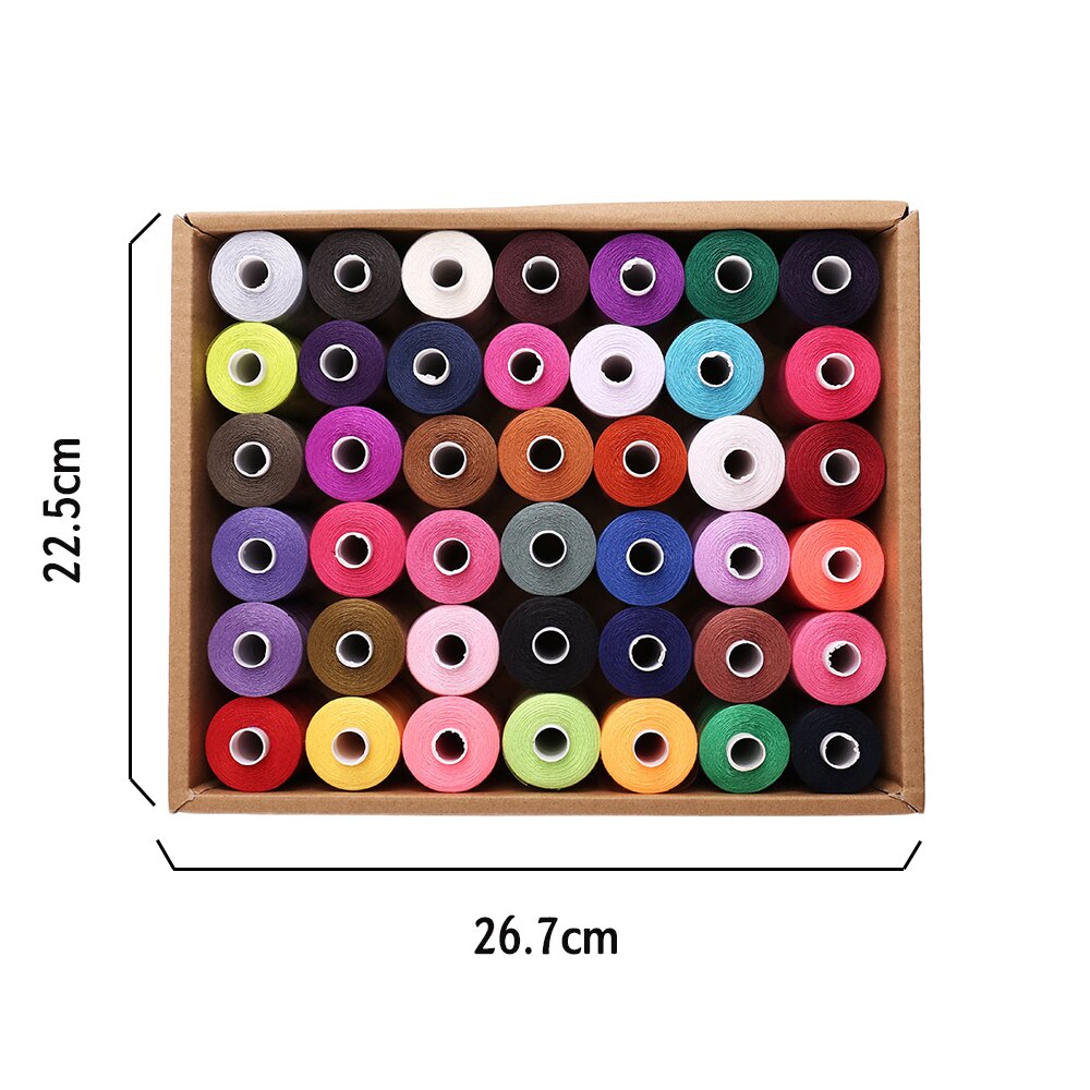 1000 Yards Naaigaren Polyester Soort Handleiding Borduurwerk Set Sterk En Duurzaam Voor Machines Quilten Accessoires Stitch
