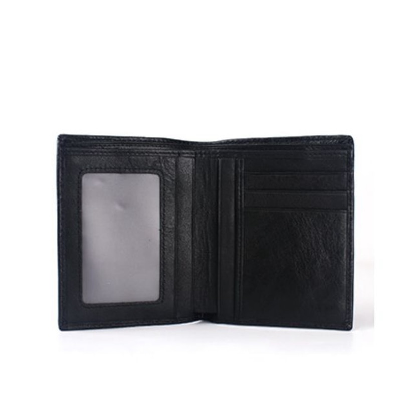 Punk Style Rose Ghost Head Embossed Wallet for Men Gothic Black Leather Wallet Short Vintage Skull Men's Wallet Purse