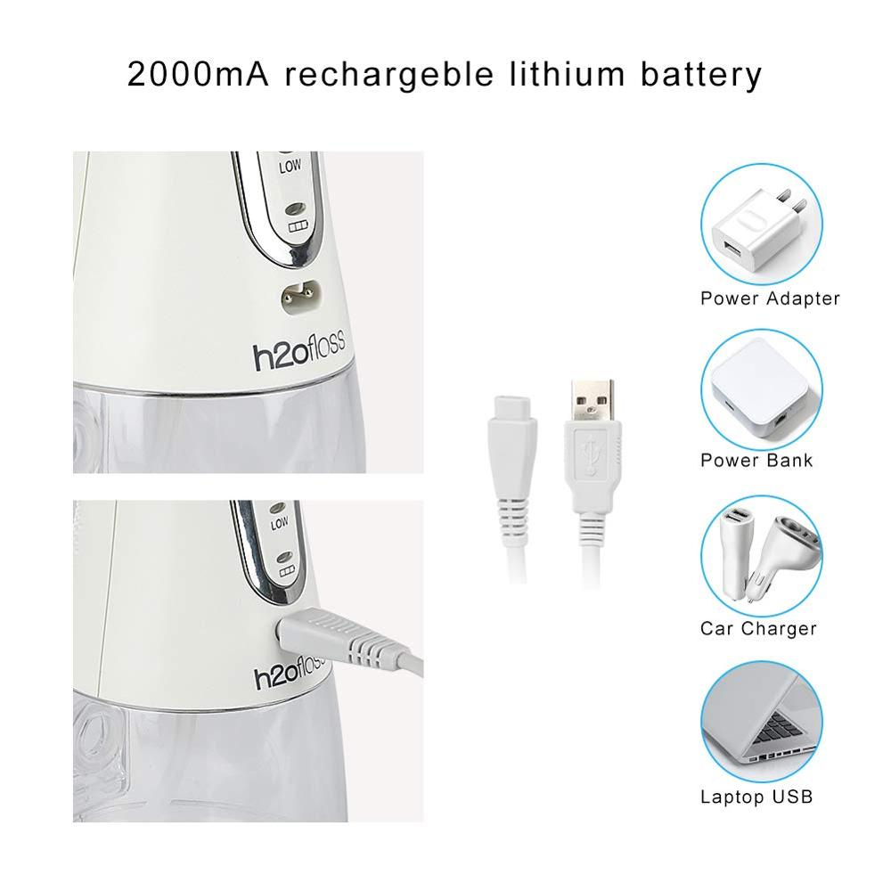 Munddusche mit 300ML Wasser Panzer Tragbare Zahn Wasser Jet IPX7 Irrigator für Reinigung Zähne USB Aufladbare Wasser Flosser