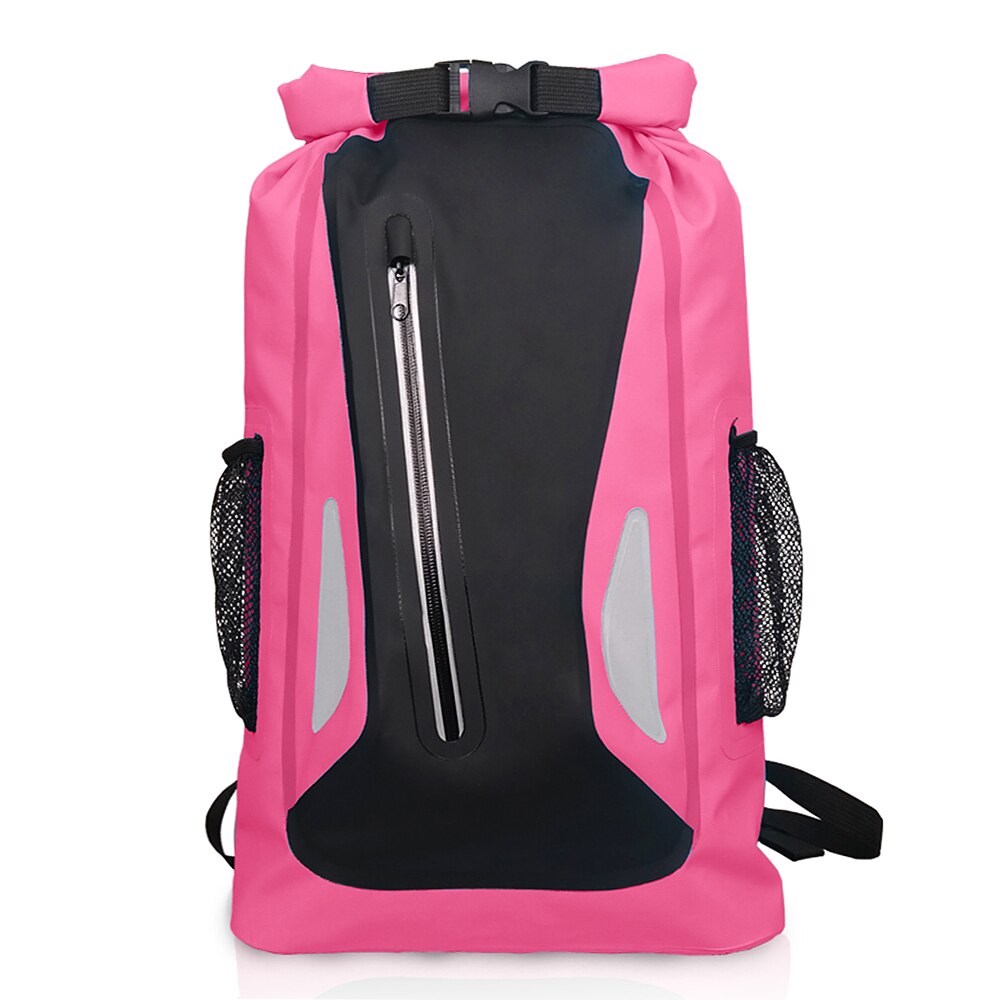 Bolsa seca impermeable al aire libre 25L reflectante ligero Camping Gear mochila senderismo bolsa deporte mochila mujeres hombres bolsa deportiva