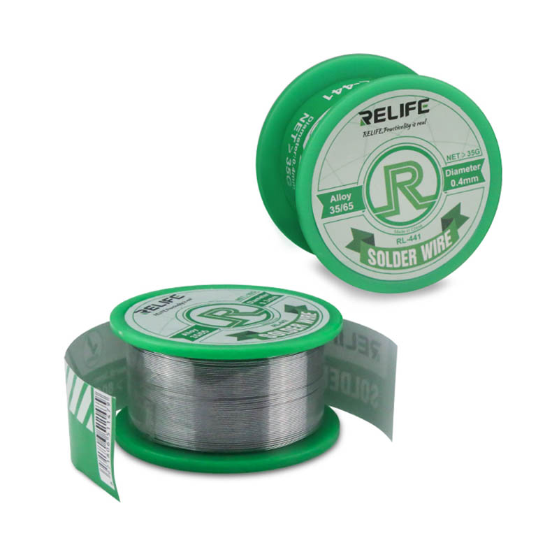 Relife RL-441 Soldeer 0.3 / 0.4 / 0.5/0.6Mm 55G Medium Temperatuur Activiteit, laag Smeltpunt, Solderen Tin