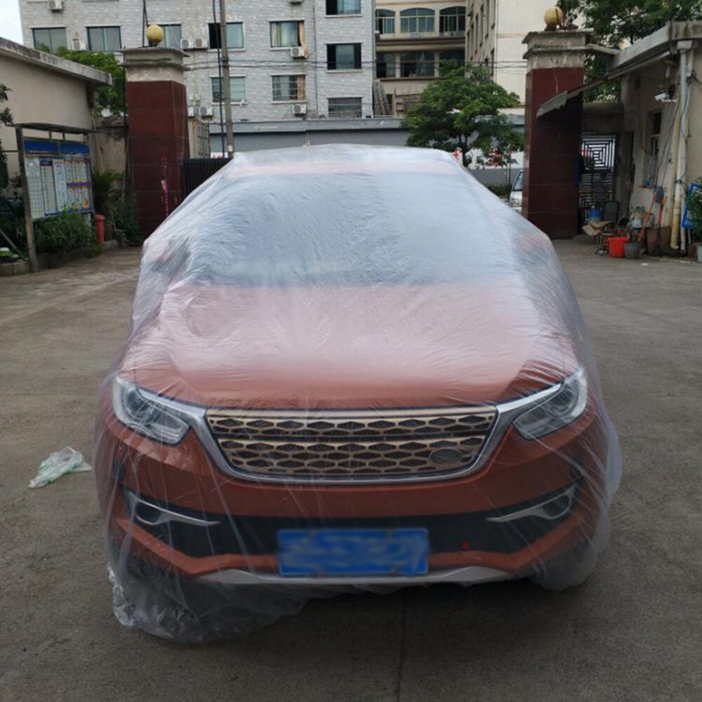 Interior Car Cover Plastic Rubber band For vehiclesstorage PE Seamless Transpartent