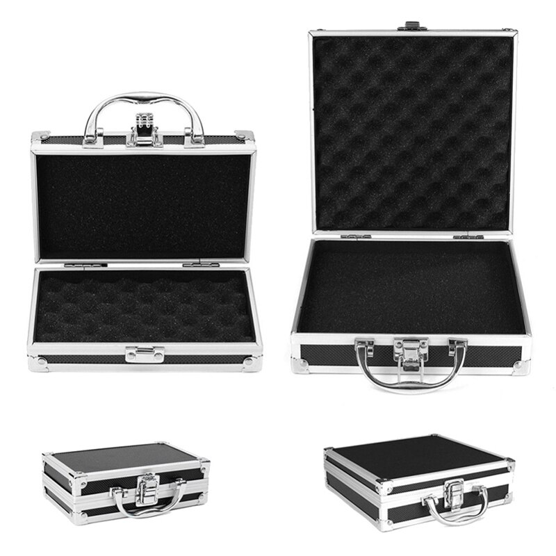 Portable Aluminum Toolbox Safety Equipment Toolbox Instrument Case Storage Case Suitcase Impact Resistant Case