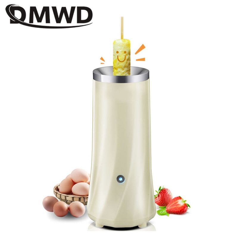 Dmwd husholdningsautomatisk ægrullemaskine elektrisk æggekedel omelet master pølse maskine morgenmadsværktøj enkelt rør 220v