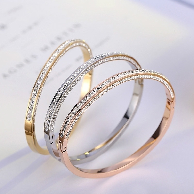 Zircon Bracelet Classic Simple Women's Bracelet Romantic Bridal Party Wedding Accessories Popular Jewelry Bracelet
