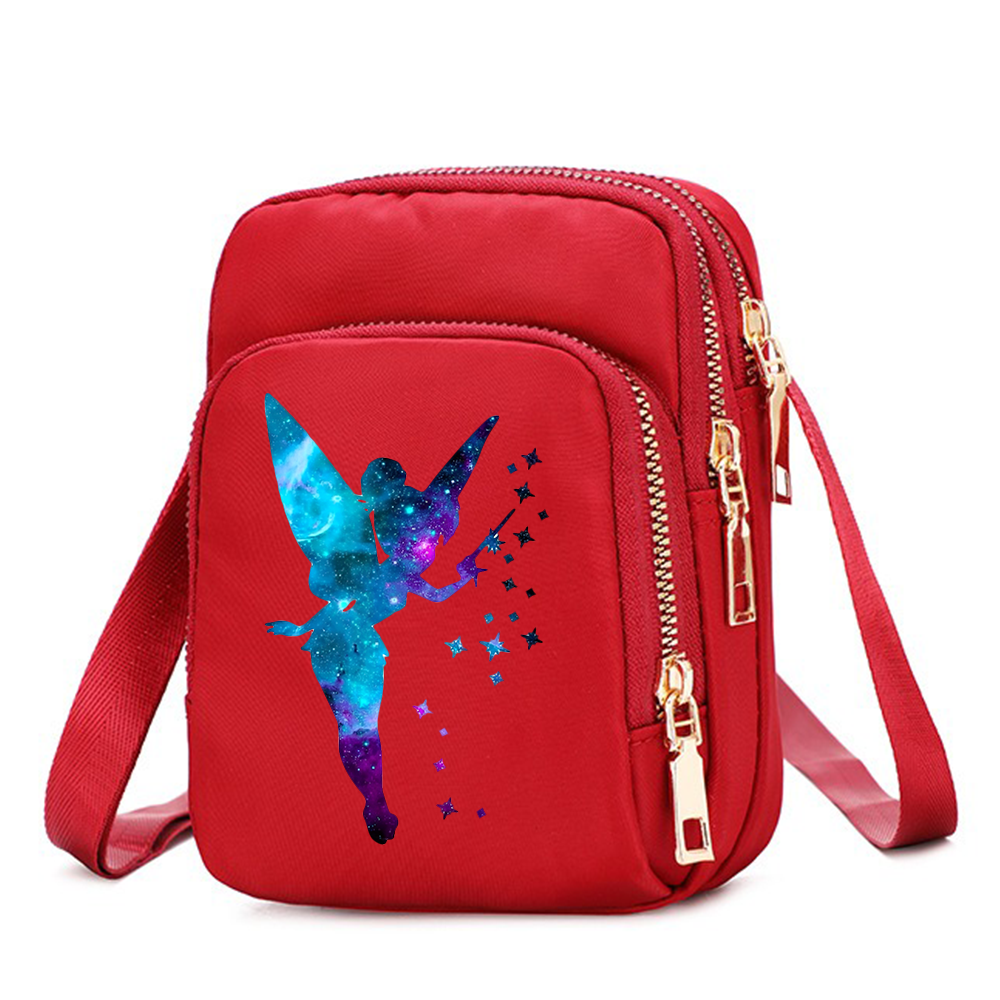 Tinker Bell mobiele telefoon portemonnee crossbody tas voor schoudertassen grote draagtas dames onderarmhandtassen vrouwelijk meisje: Naakt