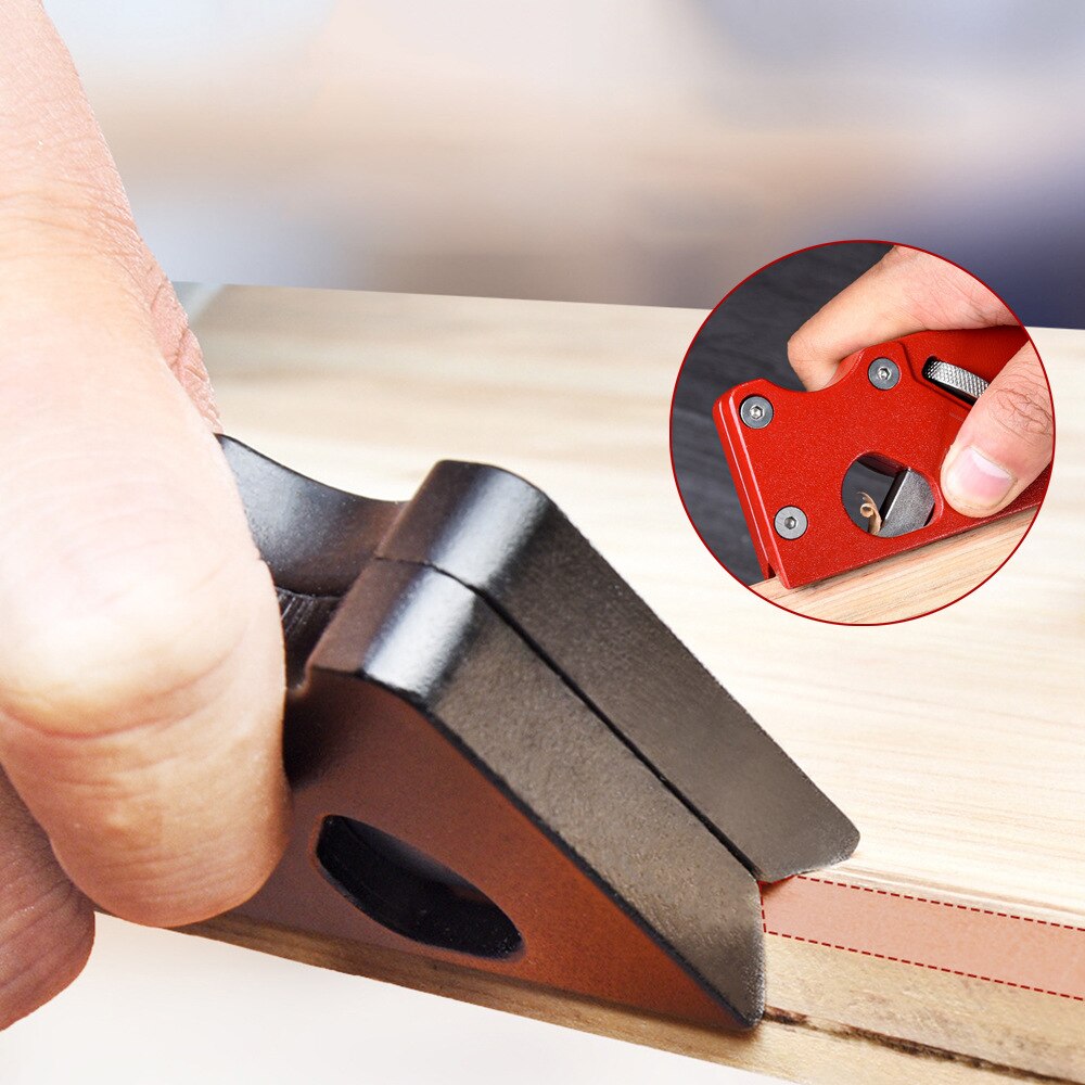 TRANVON Adjustable DIY Woodworking Manual Chamfer Planer Plane Bevel 45 Degrees Trimming Tool Planer