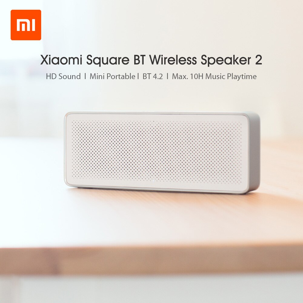 Xiaomi Mi Bt Speaker Vierkante Doos 2 Stereo Hd Geluidskwaliteit Soundbox Bass Speakers Music Audio Player Muziek Versterker Met mic