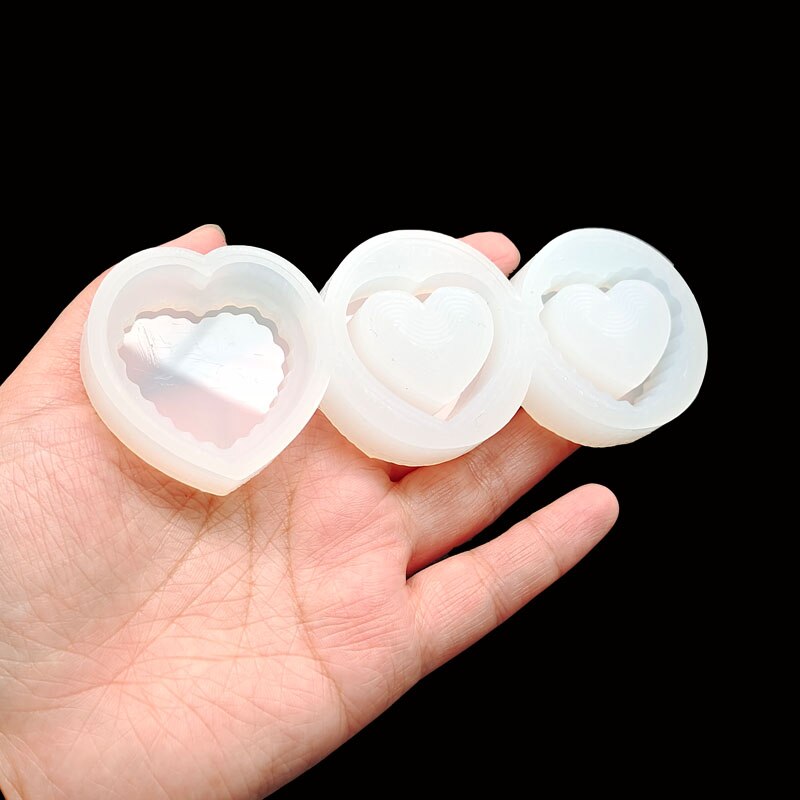 Lille bar shaker fyld diy resin heart shakers charms epoxy resin smykker tilbehør vedhængsforme håndlavede: 1