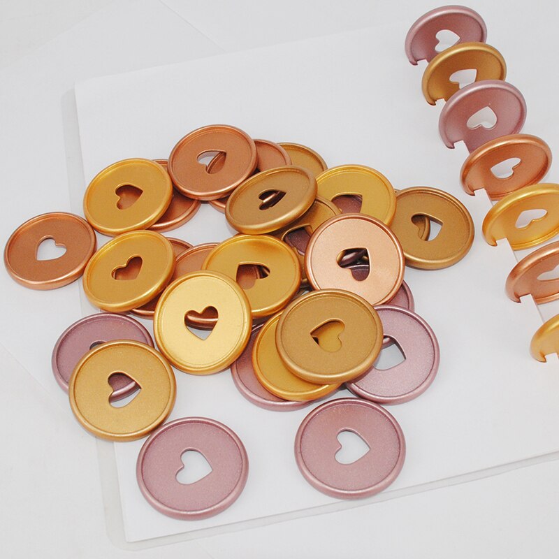 Discos de encuadernación para planificador de setas, anillas para cuaderno, accesorios para álbum de recortes, suministros escolares, 35mm, 100 Uds.