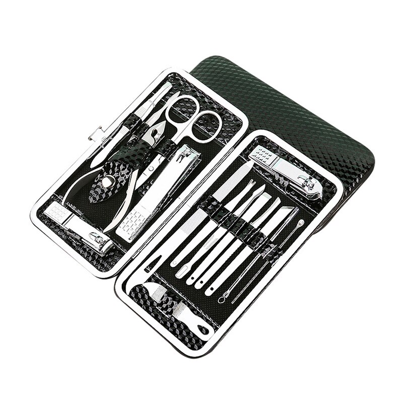 19pcs of One Set Multifunctional Nail Trimmer Portable Manicure Kit Durable Nail Clippers Useful Nail Cutter for Man Woman Home: G355837