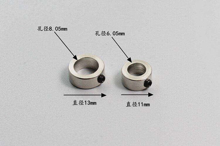 Metal aksel bøsning hjullås stål gør-det-selv model samling aksel bøsning indvendigt hul diameter 5.05mm 4.05mm 3.05mm 2.05mm 6.05mm 7.05mm