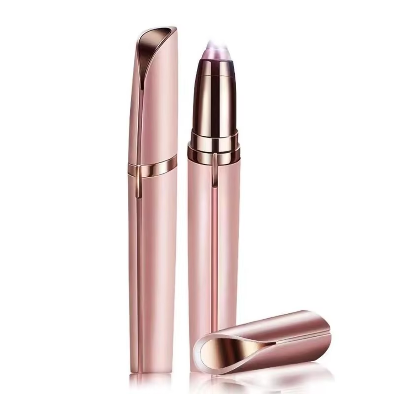 Tondeuse à sourcils électrique stylo outil homme femme propre dames rasoir automatique rasoir épilateur beauté épilation tondeuse: Argent