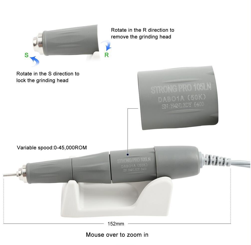 STRONG 210 105L H37L1 SH20N 102L 120II SH37LN handle 35K &amp; 40K RPM Dental Marathon Micromotor Polishing Handpiece: MULTI