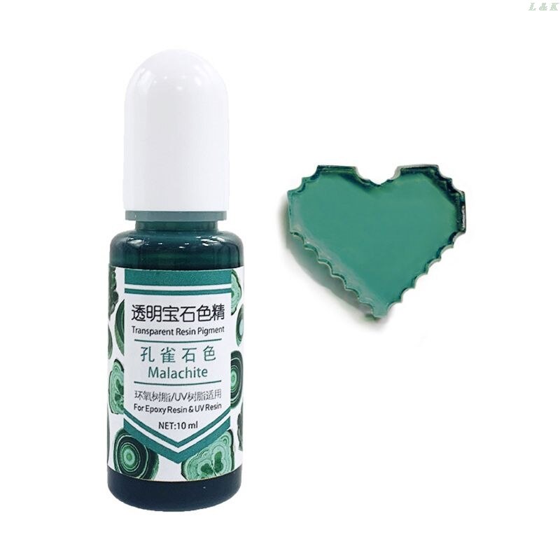24 couleurs époxy UV résine gemme Pigment résine liquide colorant bricolage résine Art fabrication de bijoux: 12
