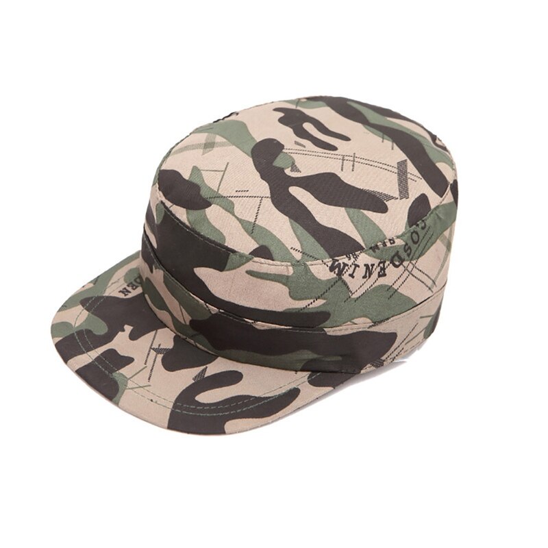 Sombrinha Chapéu Boné de pala Flat Top Impresso Treino Dust-proof Headwear Desgaste Ajustável Outdoor Sports Caminhadas escalada Camping