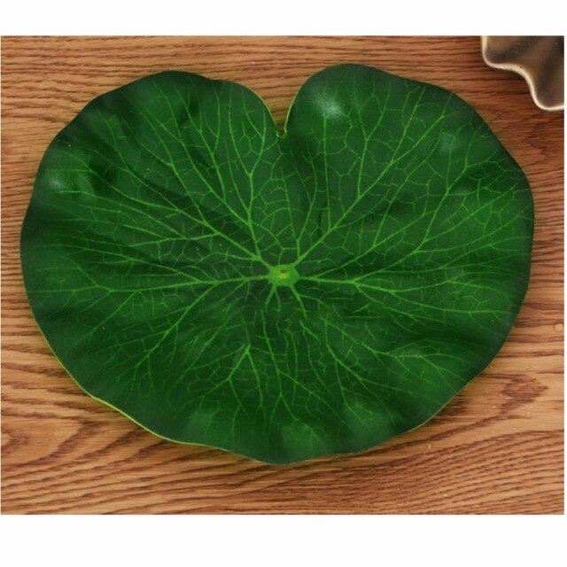 5 Pieces Artificial Floating Foam Lotus Leaves Lily Pads Foliage for Pond Pool Aquarium Decoration Decorative Flowers & Wreath: 10CM