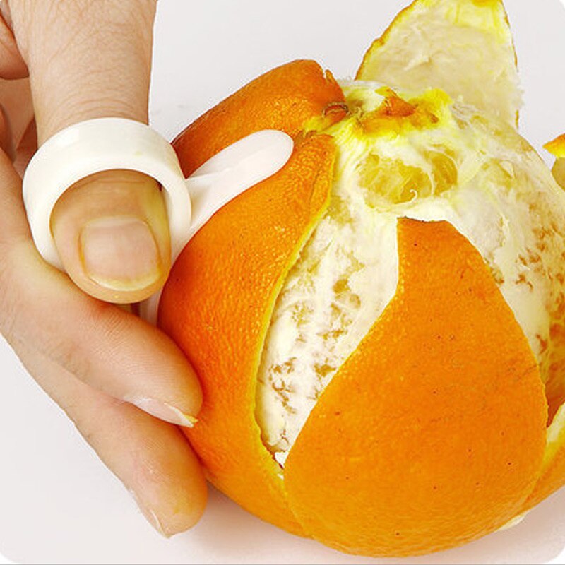 5pcs Kitchen Gadgets Cooking Tools Peeler Parer Finger Type Open Orange Peel Orange Device