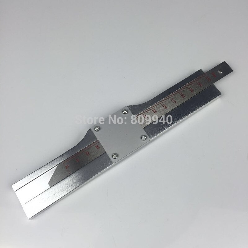 High precision 0-150mm portable practical fine tire tread depth gauge measuring ruler with magnifying glass Fetal instrument