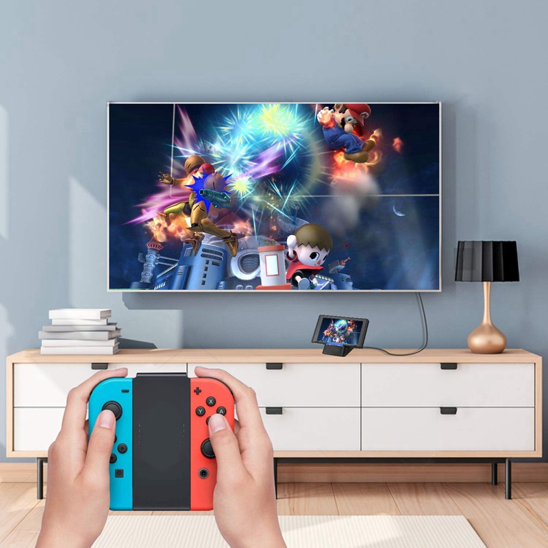 Tragbare tv-dockingstation als ersatz für nintendo switch mit hdmi- und usb- 3.0- port-anschluss