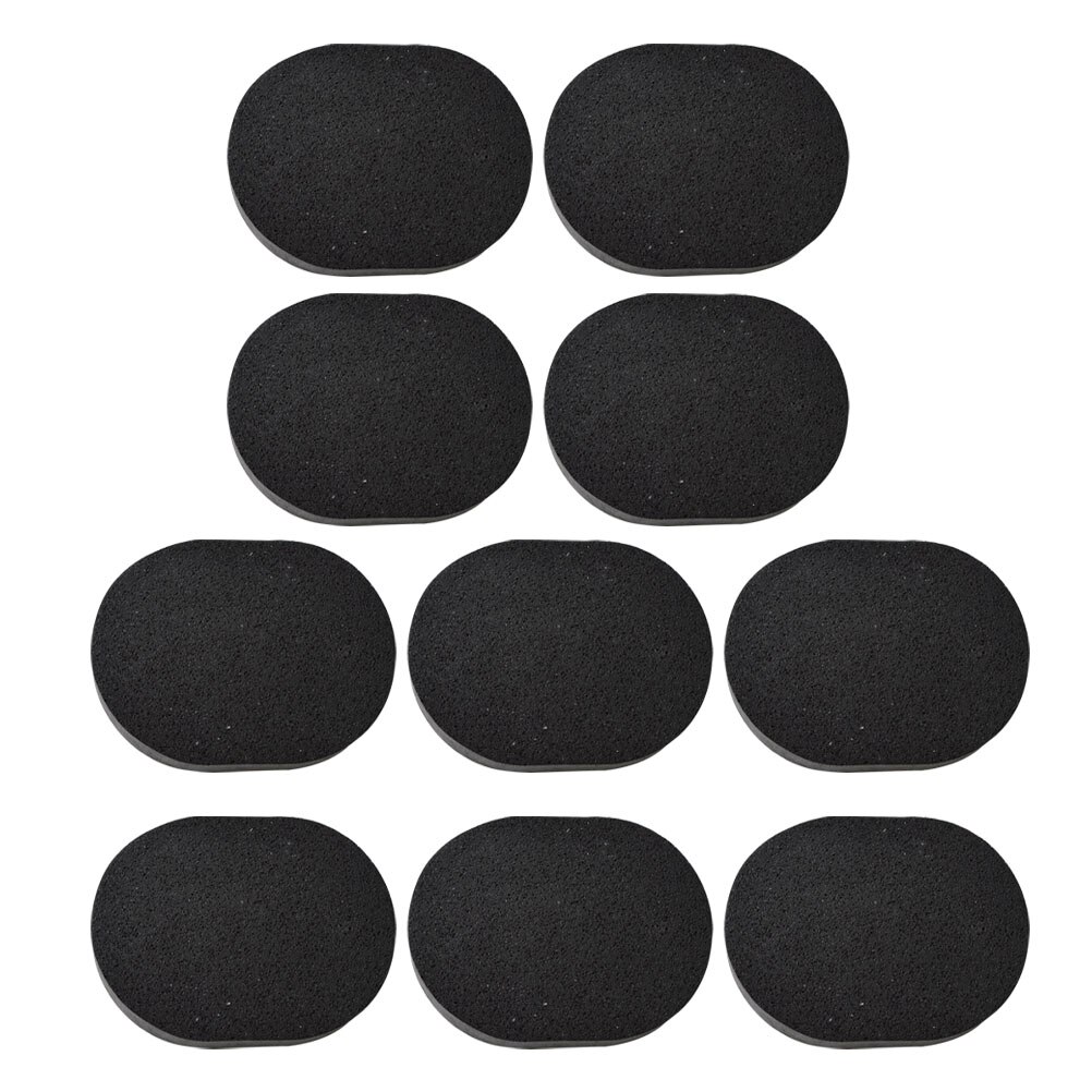 10pcs Durable Bamboo Charcoal Face Cleaning Puffs Practical Facial Sponges