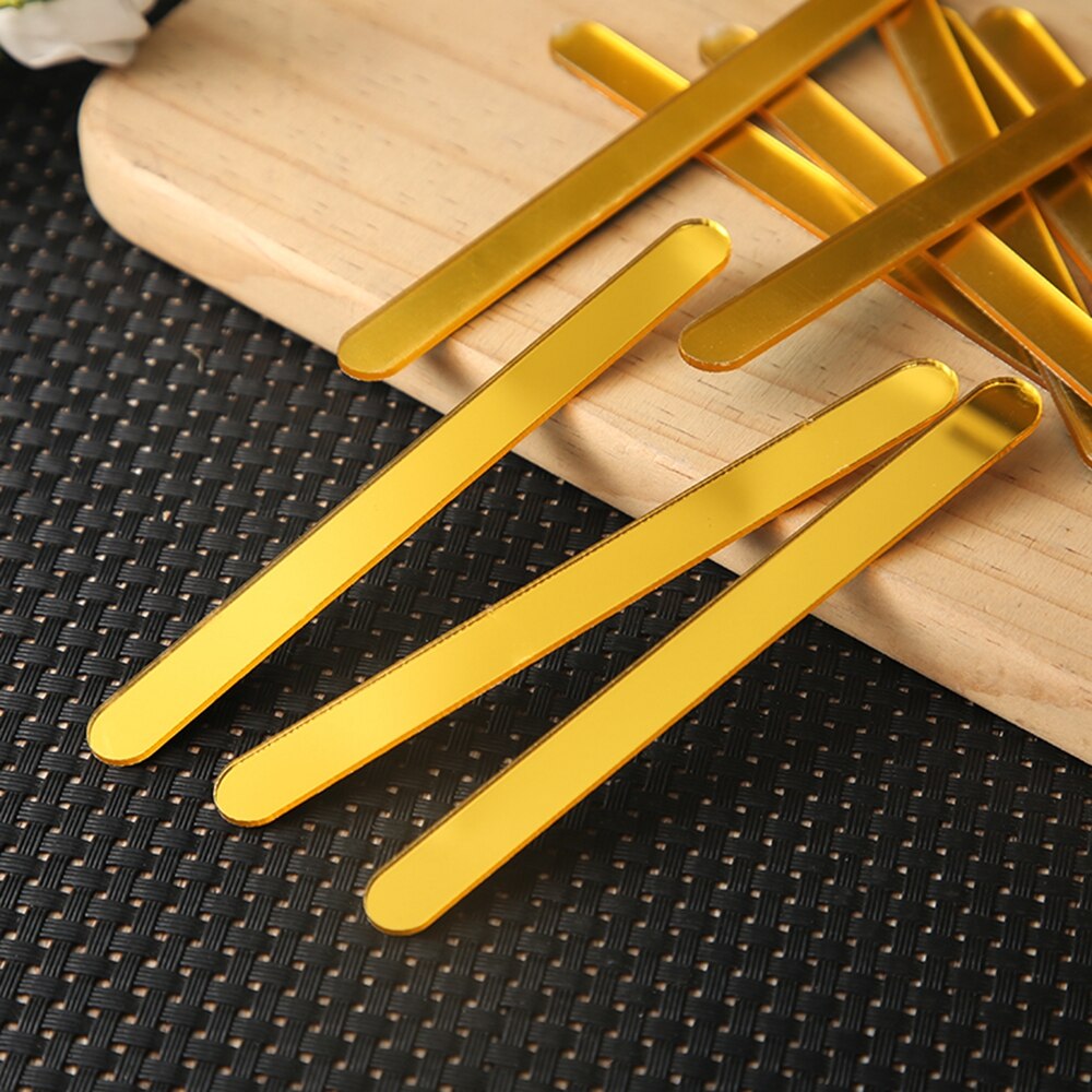 10 pcs Useful acrylic Ice Cream Sticks Popsicle Stick Kids Crafts DIY Handmade Making Crafts Baby Shower Kids