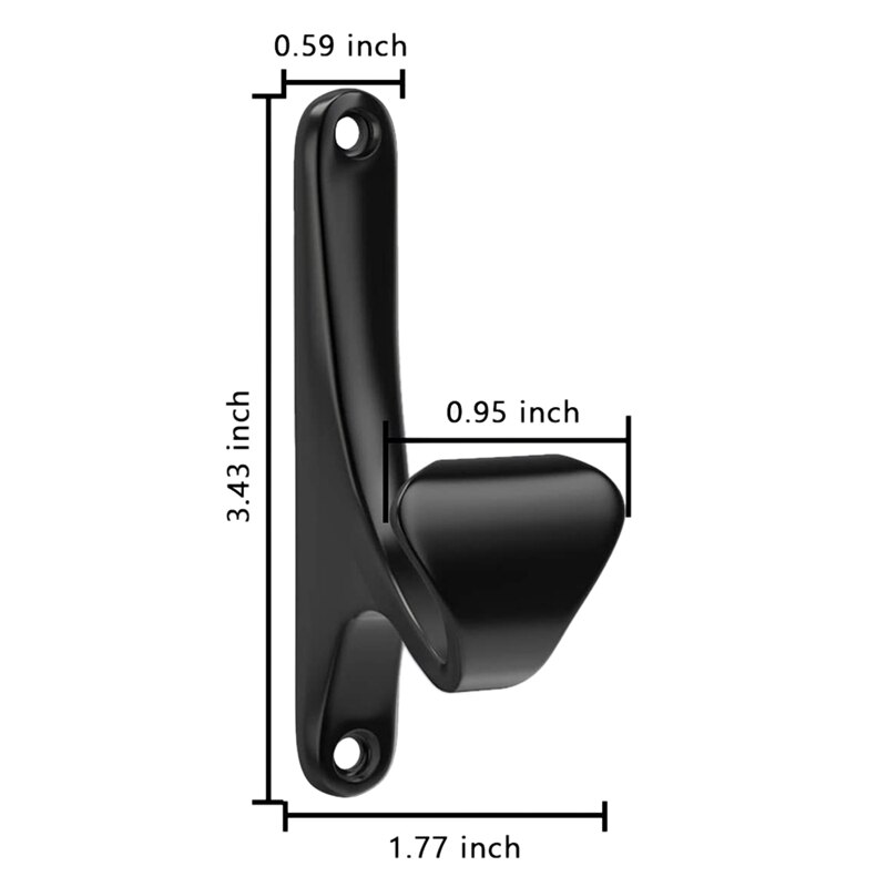 8 Pack Wall Mounted Coat Hooks Heavy Duty Utility Clothes Hat Bag Hanger Rack with Screws Anti-Rust Hanging Organizer