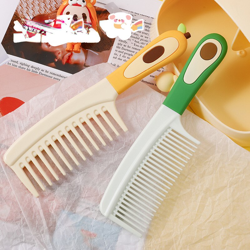 Neue Nette Obst Griff Friseur Kamm Anti-statische Süssigkeit Farbe Hohe Haar Cmb für Mädchen Frauen freundlicher haar Kamm